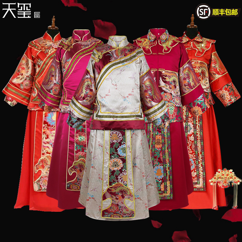 寿衣女全套 老人寿衣斜襟新款裙装高端纯棉真丝寿服寿衣寿女 天玺 - 图2