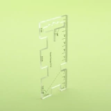 DIY аксессуары Ackle Толстая лоскутная ручка измерения линейки линейки 5732 Панчатка для литературы о швейной швейной швейной одежде