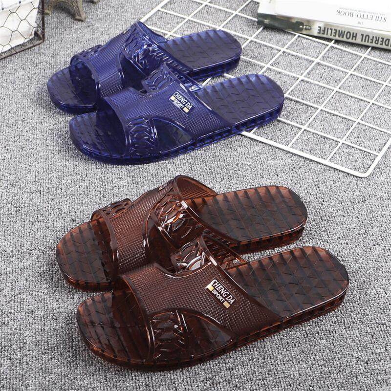 水晶牛筋老式拖鞋浴室洗澡男凉鞋塑料生胶牛津耐磨居家防臭牛筋底,淘宝优惠券,粉丝福利购,淘宝优惠卷