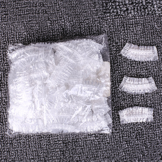 100 pieces disposable waterproof shower and shampoo earmuffs