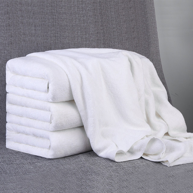 ຜ້າອາບນ້ຳ polyester-cotton ໜາ ແລະຂະຫຍາຍໃຫຍ່ຂື້ນ ດູດຊຶມອາບຕີນຂາວ sofa cushion stool towel massage square towel foot bath sheets sauna