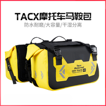 TACX Motorcycle Side Bag Waterproof and Covered Bag saddle Baotou Helmets Rear Seat Bag Tail of hanging bags Ferris Locomotive Equipment