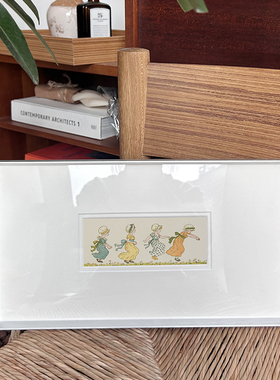 森系手稿中古可爱装饰画挂画