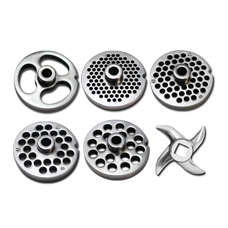 绞肉机刀片配件通用12/22/32型刀头套装圆刀篦子不锈钢孔板出料板,淘宝优惠券,粉丝福利购,淘宝优惠卷