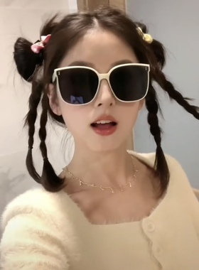 拍照凹照型旅游墨镜女