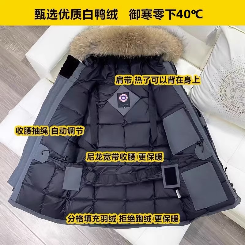 东北哈尔滨户外零下30-40度防寒羽绒服超厚防水滑雪工装外套男女-图0