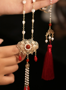 古风背云璎珞女大气温柔中式婚礼