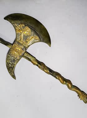 复古铜斧头摆件纯铜镇宅乔迁开业送人礼品家居客厅办公室招财斧子