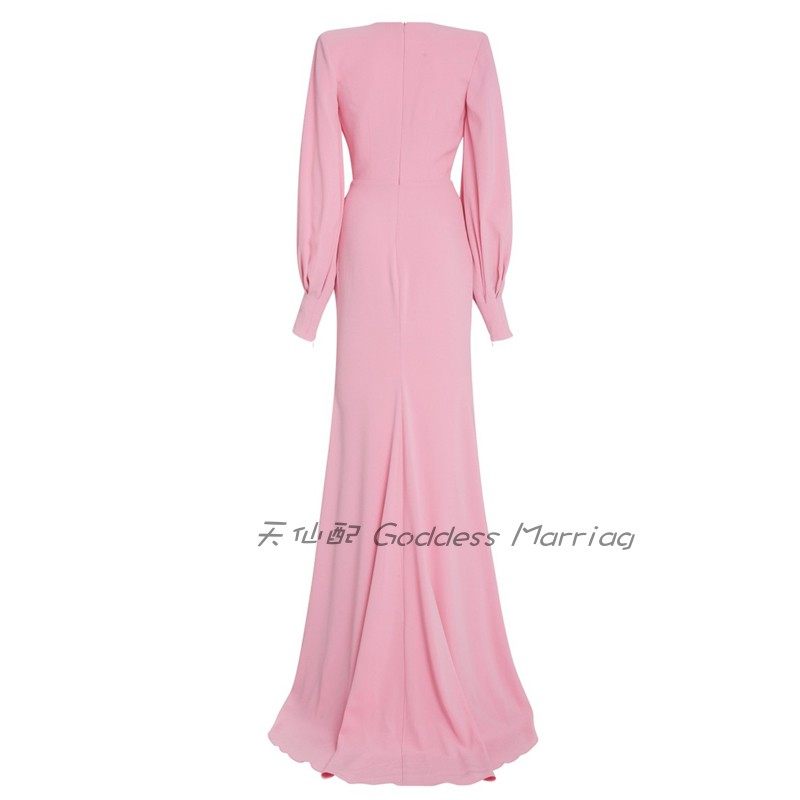 晚礼服长裙2025新款新娘派对高端大气走秀红毯模特晚装鱼尾连衣裙,淘宝优惠券,粉丝福利购,淘宝优惠卷