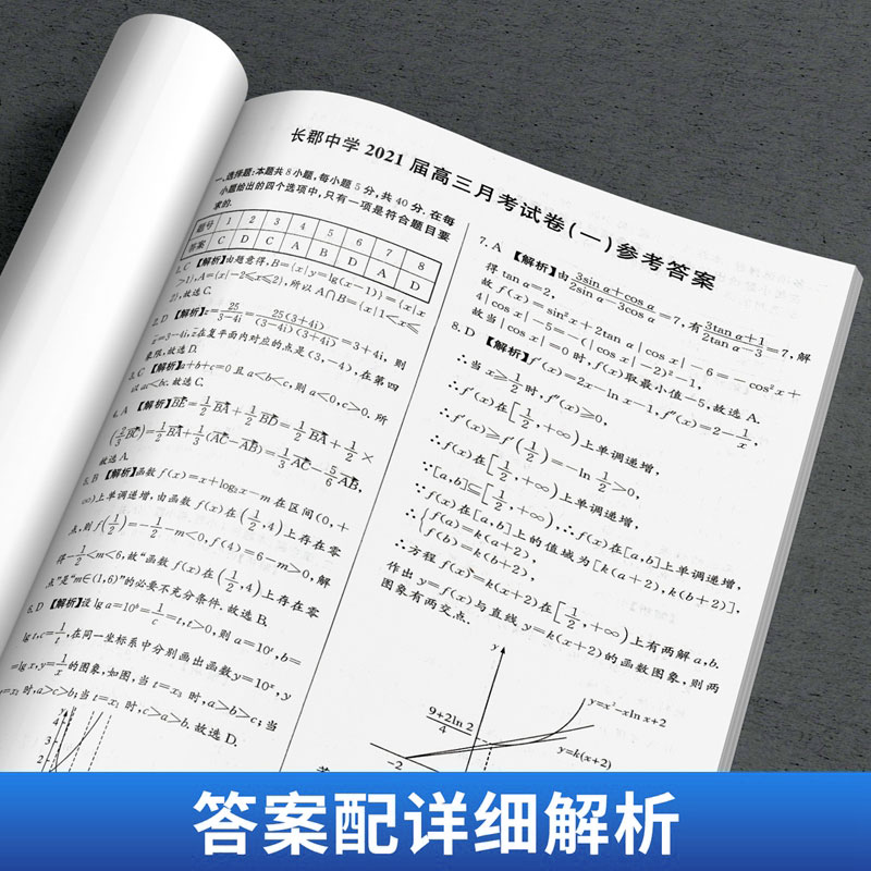 湖南高考必备2024湖南省长沙四大名校一中雅礼长郡月考真题试卷高考必刷题卷语文数学英语物理化学生物地理历史政治高三复习资料书 - 图1