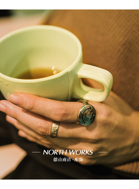 经典微笑戒指男女银饰指环