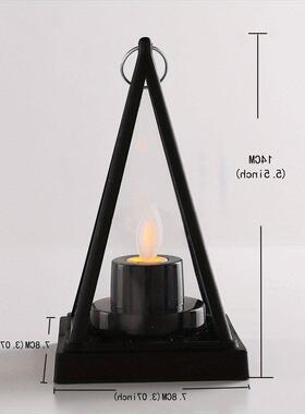 LED电子蜡烛浪漫主题氛围装饰摆件灯酒吧咖啡店台夜灯节求婚布置