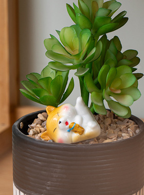 创意陶瓷卡通可爱宠物小摆件