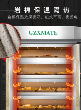 醒麦商用电热层炉热风循环
