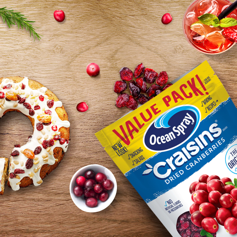 OceanSpray海外旗舰店OceanSpray优鲜沛蔓越莓干原味680g*2 烘焙原料美国进口曼越梅2
