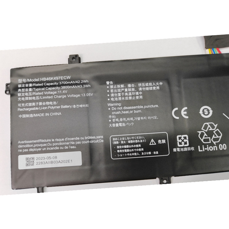 适用于华为Matebook D PL-W19 HB46K497ECW mrc-w50 W60 W70电池-图1