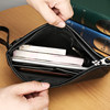 Soft cowhide men's handbags large capacity genuine leather clutch bags men's bags business casual wallet men