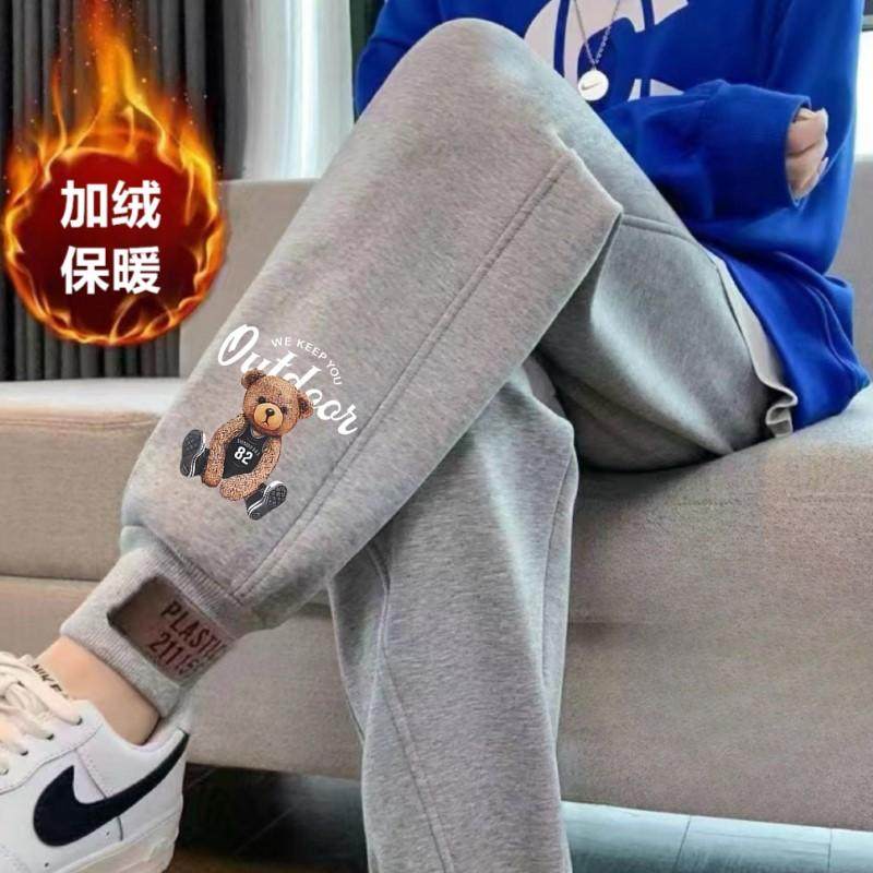 加绒运动裤女秋冬季新款爆款加厚加绒卫裤百搭束脚显瘦休闲女裤子,淘宝优惠券,粉丝福利购,淘宝优惠卷