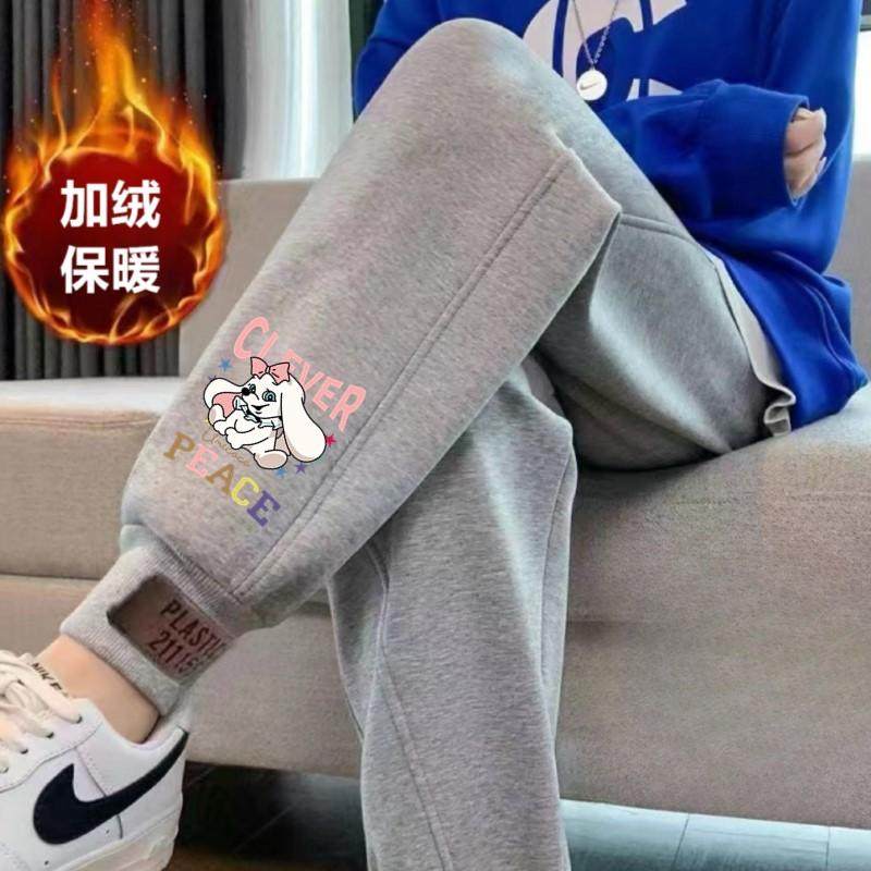 加绒运动裤女秋冬季新款爆款加厚加绒卫裤百搭束脚显瘦休闲女裤子,淘宝优惠券,粉丝福利购,淘宝优惠卷