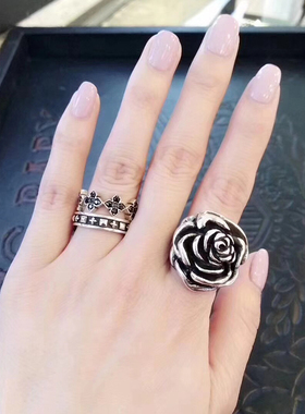 KING BABY经典铆钉联排戒指哥特摇滚潮流ins男女戒礼物