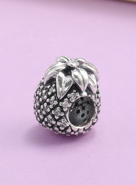 现货Pandora潘多拉闪亮菠萝魅力串珠791293CZ