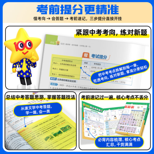 九年级下册教材帮2027春新版】初中教材帮九下语文数学英语政治历史化学物理人教版北师大初三同步课本教材全解书课堂笔记天星教育 - 图2
