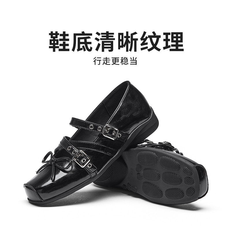 热风平底玛丽珍鞋女2025年秋季新款经典银色单鞋配裙子浅口女鞋子,淘宝优惠券,粉丝福利购,淘宝优惠卷