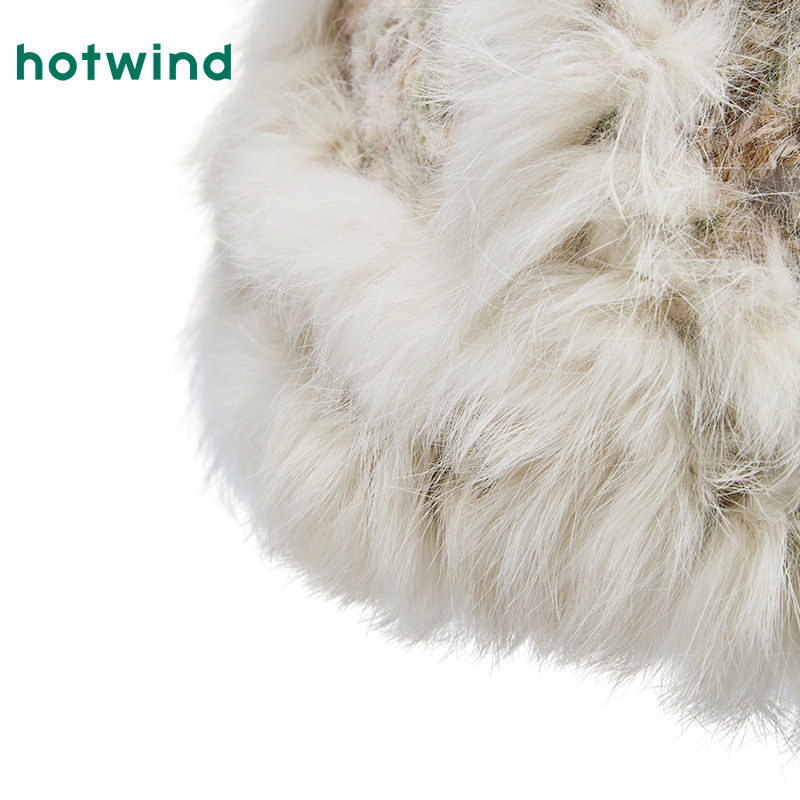 热风女士毛绒帽子2025年冬季新款彩色拼接盆帽保暖御寒显脸小帽子,淘宝优惠券,粉丝福利购,淘宝优惠卷