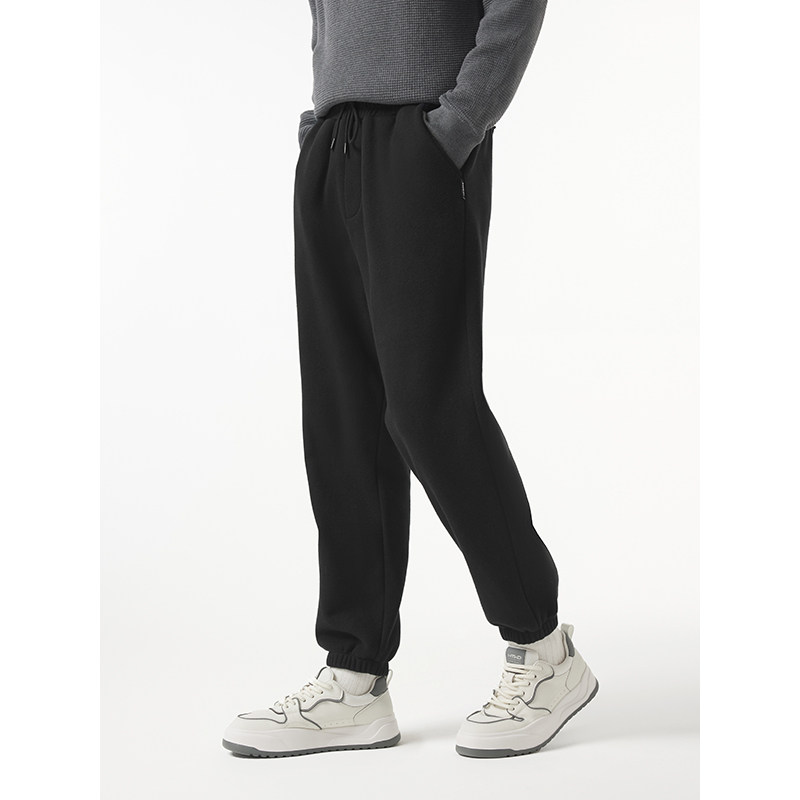 热风加绒卫裤2024年冬季新款男士宽松休闲卫裤舒适加绒保暖裤子男,淘宝优惠券,粉丝福利购,淘宝优惠卷