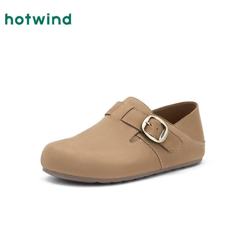 热风平底勃肯鞋女鞋2026年春季新款白搭包头单鞋户外两穿时尚鞋子,淘宝优惠券,粉丝福利购,淘宝优惠卷