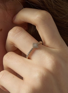 繁复鸢尾花戒指组合设计感轻奢