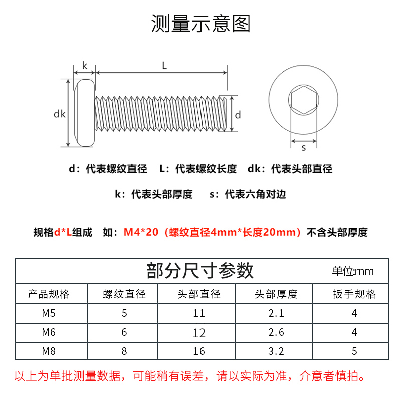 黑色倒边内六角螺钉 斜平头家具螺丝钉厨椅螺栓M5M6M8*8X20/30/40