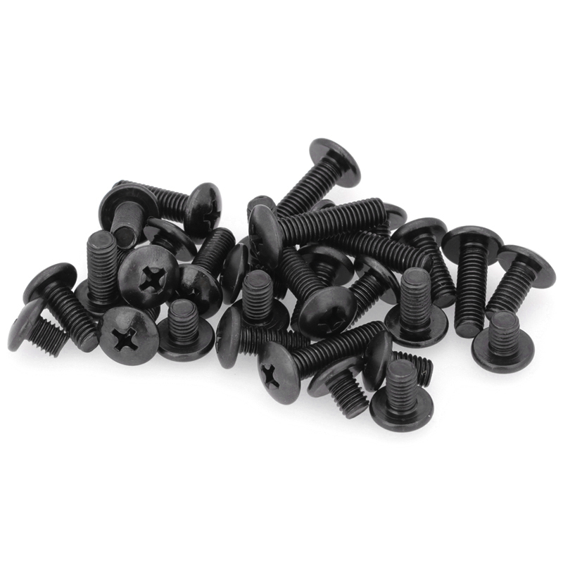 镀黑TM十字大扁头螺丝加长伞头蘑菇头机螺钉M2M2.5M3M3.5M4M5M6M8 - 图2