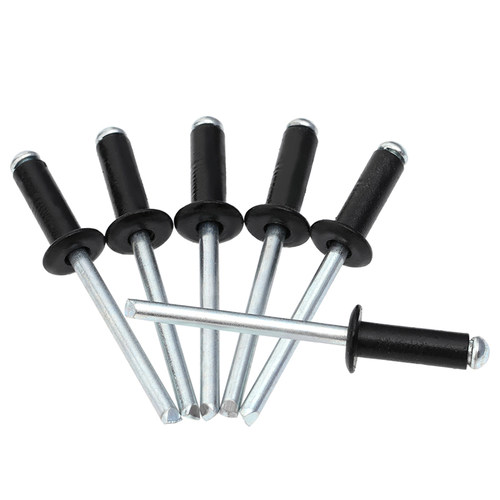 黑色圆头抽芯铆钉螺丝铝制拉钉铆钉拉铆钉M2.4M3M3.2M4M5*4*6*8mm - 图0