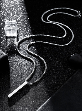 毛衣链钛钢不掉色方珍珠链钛钢