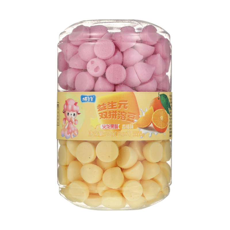 益生元双口味溶溶豆豆儿童宝宝零食入口即化小馒头 非婴幼儿辅食