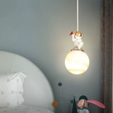 Люстра для спальни, космонавт для детской комнаты для кровати