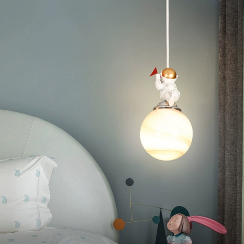 Люстра для спальни, космонавт для детской комнаты для кровати