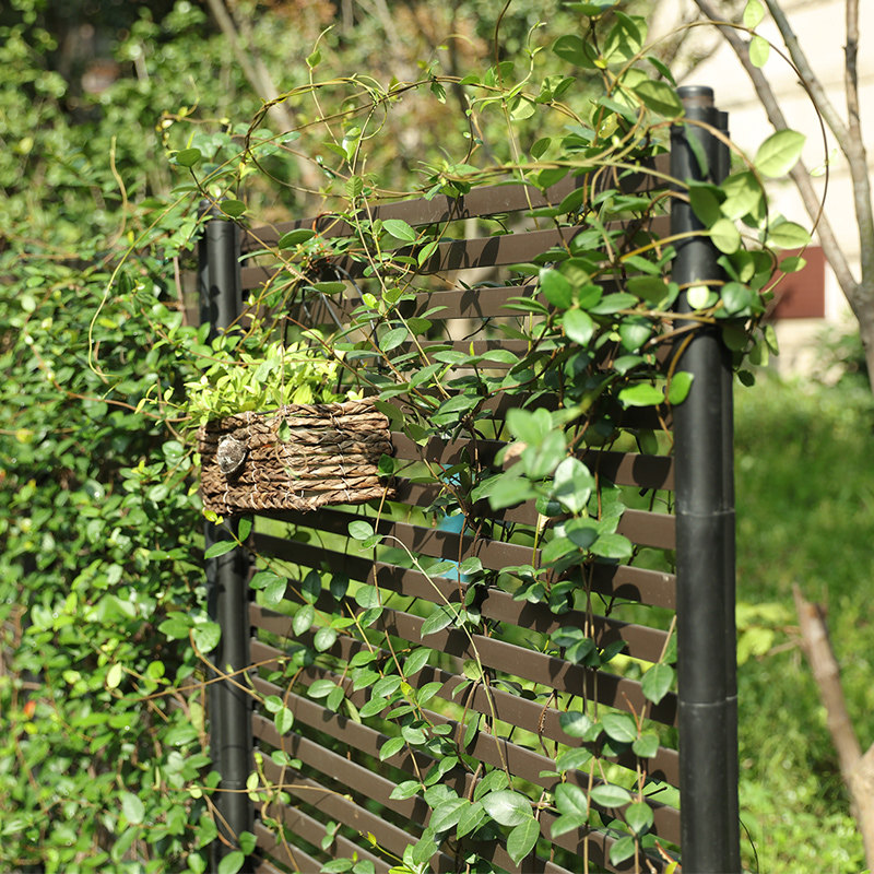网格爬藤架栅栏花架风车茉莉户外攀爬围栏花支架隔断植物篱笆藤架 - 图1