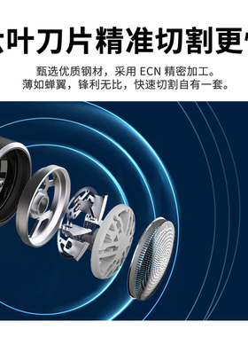 大拿剃须刀刀头刀片DT-R207更换T6替换配件R201刀头R203原装组件