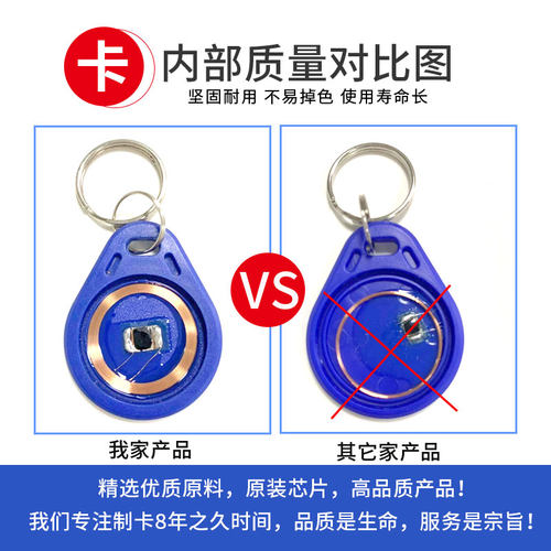 UID/IC可复制擦写门禁读卡器空白电梯考勤感应卡小区出入停车库卡 - 图2