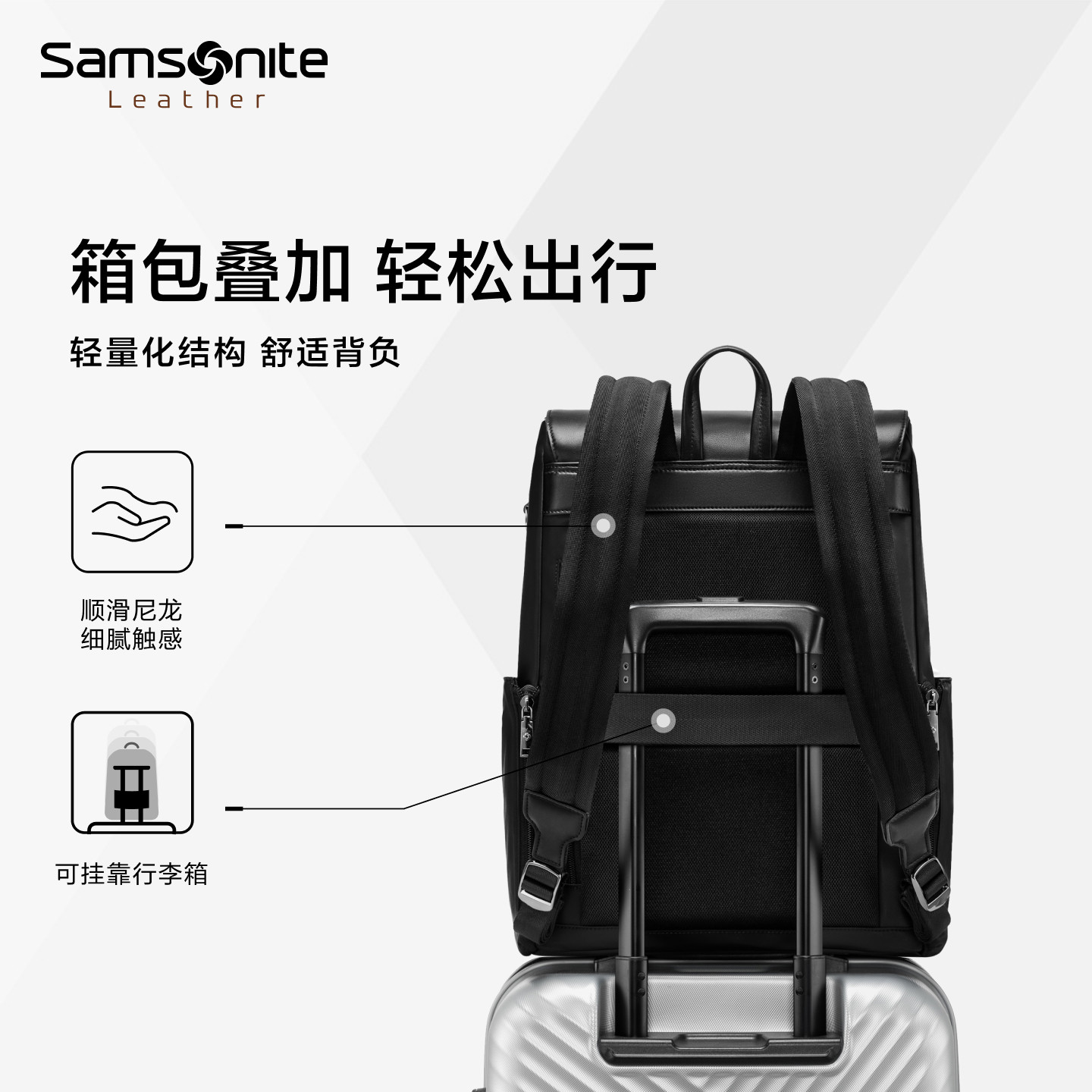 【新年礼物】新秀丽双肩包商务休闲时尚背包户外多功能电脑包NV0,淘宝优惠券,粉丝福利购,淘宝优惠卷