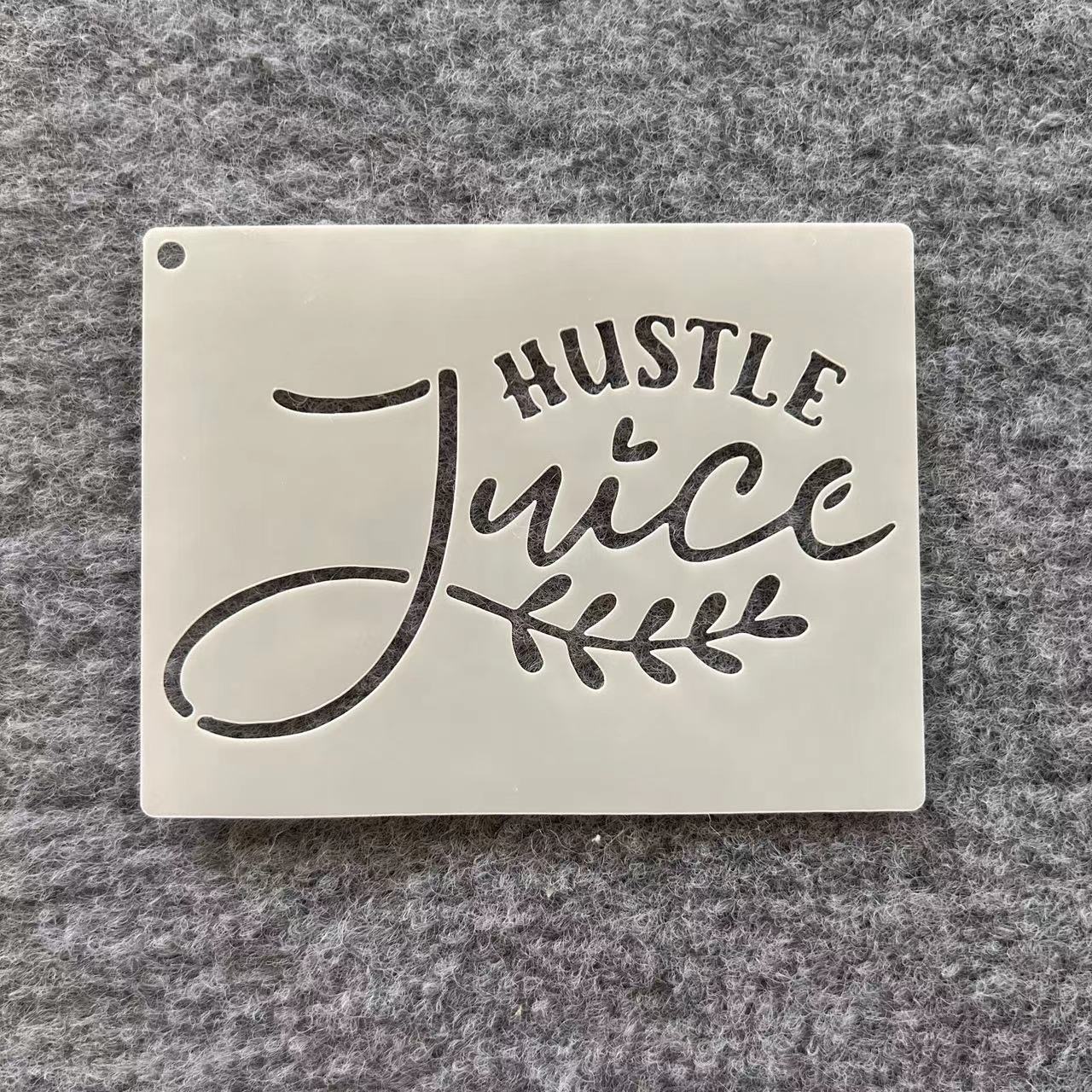 英文字母手绘镂空塑料模板黑板街头图喷漆卡通图案遮蔽板涂色工具 - 图1