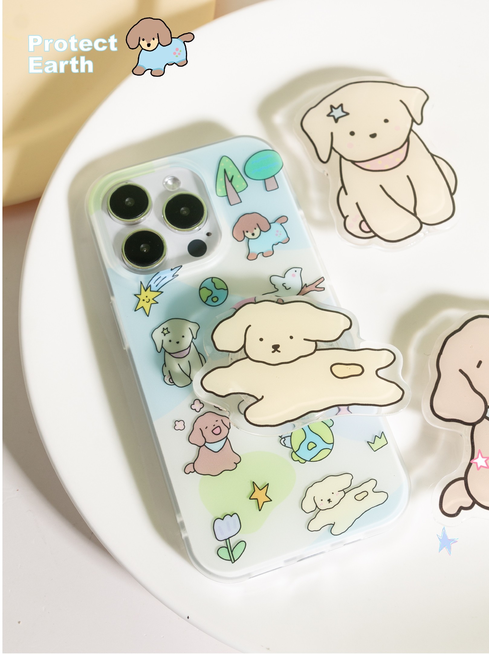 BLUELIFE 原创狗狗保卫地球适用iphone17promax 苹果16 15promax 14双层工艺磨砂手机壳卡通保护套,淘宝优惠券,粉丝福利购,淘宝优惠卷