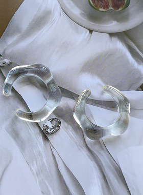 简约开口ins树脂时尚饰品日系