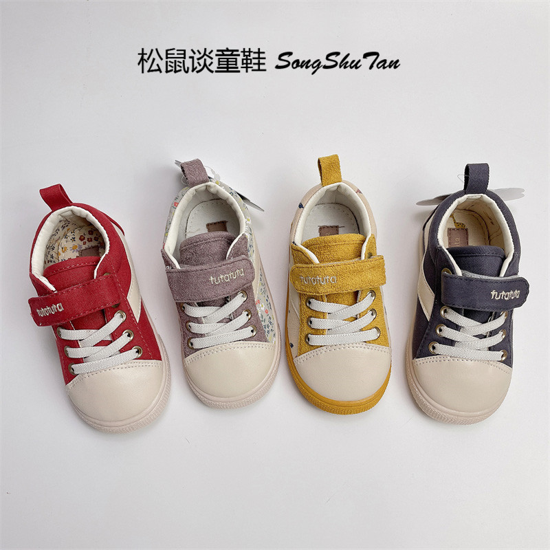 清】出口儿童帆布鞋男女童幼儿园休闲板鞋魔术贴春秋小童防滑软底,淘宝优惠券,粉丝福利购,淘宝优惠卷