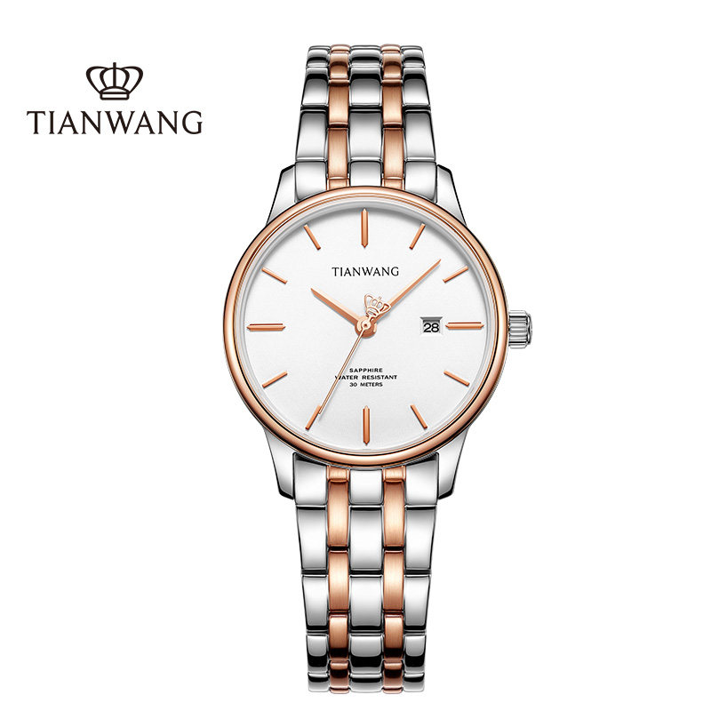 【专柜直发】天王正品情侣钢带男女表 天王半小时国产腕表