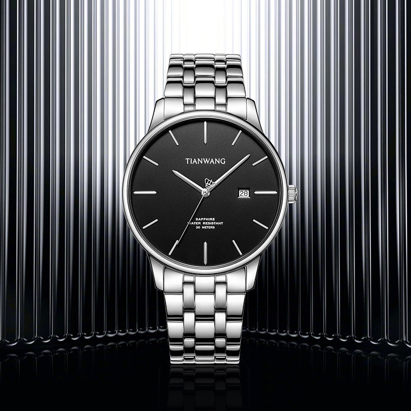 【专柜直发】天王正品情侣钢带男女表 天王半小时国产腕表