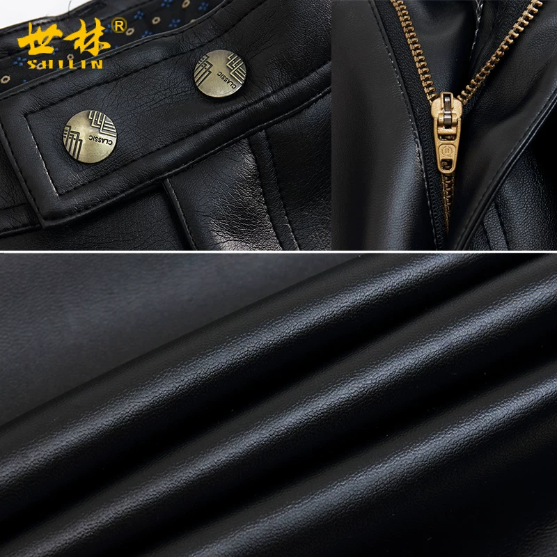 Winter warm trousers, waterproof fleece polyurethane electric car, slim fit
