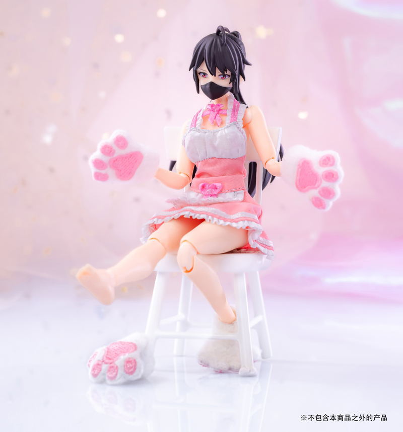 1/12兵人衣服配件figma机娘厨娘女仆装tbl包胶女素体制服jk连衣裙 - 图2